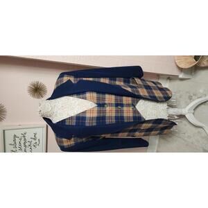 Vintage Flawless Pendleton blazer vest set quality clean plaid see measurement